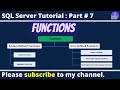 🧠 Functions in SQL Server | User-Defined Scalar Functions Explained with Examples