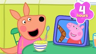 Video Call with Kylie Kangeroo 📞 Peppa Pig Full Episodes | 4 Hours of Kids Cartoons