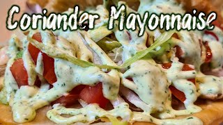 Coriander Mayonnaise Recipe with Tabasco Sauce