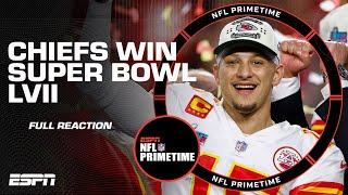 🚨 FULL REACTION 🚨 Chiefs defeat the Eagles to win the Super Bowl 🏆 | NFL Primetime