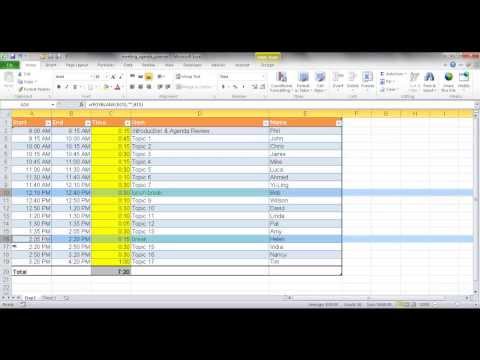 Create a Meeting Agenda Planner Create a Meeting Agenda Planner
