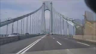 4K Timelapse of driving from Brooklyn, New York to Six Flags Great Adventure in Jackson, New Jersey