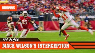 Mack Wilson's jumping INT in Arizona | Cleveland Browns