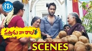 Vastadu Naa Raju Movie Scenes - Manchu Vishnu comedy scene Near Temple