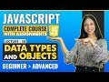 58. Data Types & Objects | Javascript tutorial for beginners | Javascript full course