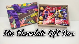 Mix Chocolate Gift Box || Simple Gift Easy To Do