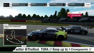 Tora Racing event 24h Circuit SPA francorchamps stint 8