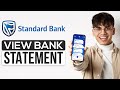 How To View Bank Statement On Standard Bank App (2024)