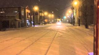 雪の中の路面電車--City Tram Hakodate