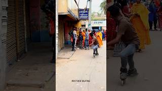 Omg reaction 😳😱 #skater #brotherskating #skating #publicreaction #india #girlreaction #road #like