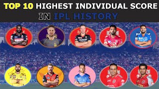 Top 10 Highest Individual score In Ipl History | 2008 - 2021 | ipl