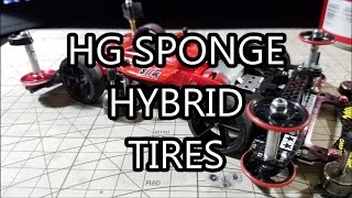 【ミニ四駆】Tamiya Mini 4WD Testing: HG Sponge Hybrid Tires