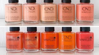 Comparing CND Vinylux Peach/Orange Shades 🍑 🍊