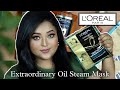 Hair spa at home in just 5mins??//I tried *NEW* L'Oreal Paris EXTRAORDINARY OIL STEAM MASK|| REVIEW