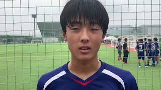 【九州クラブユース U-15】6/25 ソレッソ熊本 4番選手 試合後インタビュー