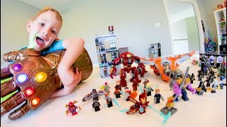 FATHER SON ULTIMATE LEGO BATTLE! / Avengers INFINITY WAR!