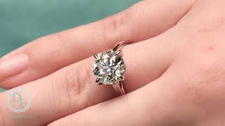 14K White Gold (0.50ct - 1.50ct) Lab Grown Diamond Solitare Engagement Ring