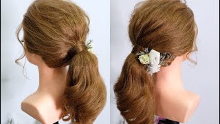 Easy Bridal Tutorial, Ponytail Hairstyle ทรงผมเจ้าสาวแบบรวบหางม้า