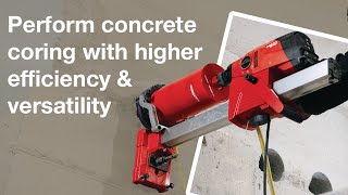 Hilti DD 160 Core Drill | Perform concrete coring with higher efficiency \u0026 versatility