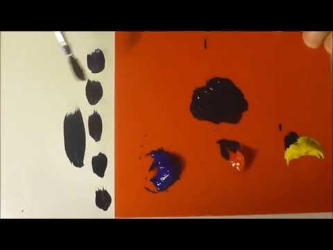 How to make black paint using the primary colours How to make black paint using the primary colours