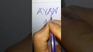 Ayan name logo ll comment your name #trending #logo #easy #art #viral #design #logodesign #ayan