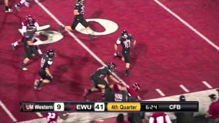 EWU Football Cody Hecker Leap vs. Montana Western