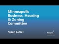 August 6, 2024 Business, Housing & Zoning Committee