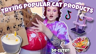 SPOILING MY CATS W/ POPULAR CAT PRODUCTS⭐️🍄