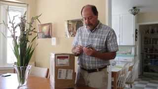 Cremation urn unboxing