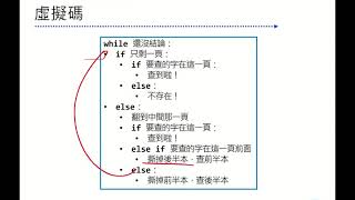 運算思維：04-03 二分搜尋法虛擬碼