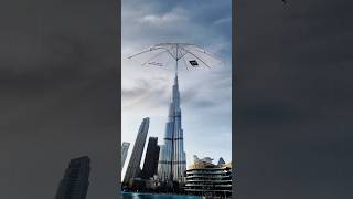 When Burj Khalifa Had A Umbrella  ☔ #burjkhalifa #mydubai #dubai #dxb #dubaicity #dxb4ever #uae
