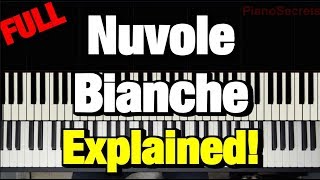 Nuvole Bianche Ludovico Einaudi Piano Tutorial Complete Song
