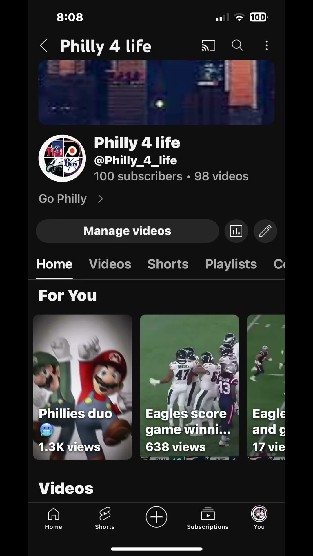 100 Subs Youtube