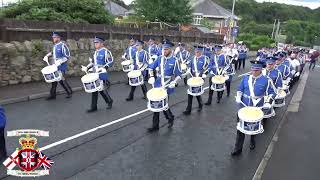 Loyal Sons Of Benagh FB (1) @ Bessbrook True Blues FB 50th Anniversary Parade 2024