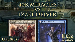 Triumph of Saint Katherine Miracles vs UR Delver [MTG Legacy]