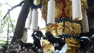 新居浜太鼓祭り　一宮神社　宮出し　西町太鼓台