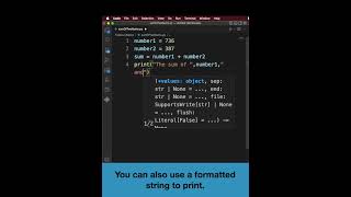 Sum of two numbers | Add two numbers-Python Program #python #pythontutorial #viral #youtubeshorts