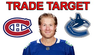 BROCK BOESER HABS TRADE TARGET?! Montreal Canadiens Trade Rumors Vancouver Canucks News Today 2022