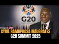 G20 Summit LIVE: President Ramaphosa Opens G20 Summit, Stresses on Multilateralism | Johannesburg