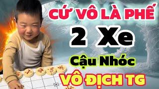 Cờ tướng hay quá cậu nhóc cứ phế 2 xe ai xem cũng phải sợ