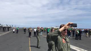 VMFA-312 Supersonic Fly-by TR (CVN-71) May 2018