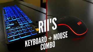 Rii's RGB Backlit Business Keyboard and Mouse Combo