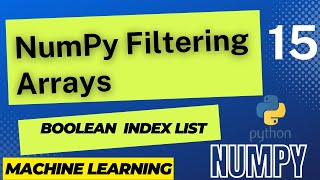 Filter Array | Array Filter | Numpy Array | Numpy Tutorial