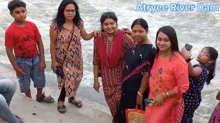 Balurghat Atrayee River Dam in Rainy season