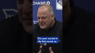 Gerard Gallant not happy to be answering questions about his job security 😳 | NYP Sports #shorts