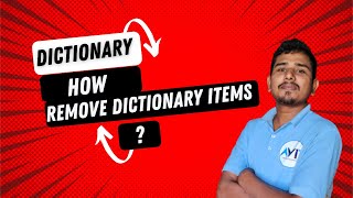 How to remove python dictionary items ? |python dictionary pop|popitems|del|clear functions in hindi