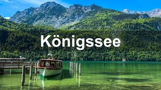 The Königssee, a famous lake in the Berchtesgaden National Park