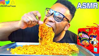 ASMR 4x Spicy FIRE 🔥 Noodles Challenge 먹방 NO TALKING Mukbang Eating Sounds Samyang