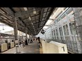 福岡市営地下鉄ＪＲ九州姪浜駅、ＪＲ九州筑肥線筑前前原駅始発福岡空港駅行電車の到着（空港線西新駅・天神駅・中洲川端駅・博多駅・福岡空港駅・貝塚駅方面ホームで）