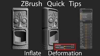 ZBrush Quick Tips - Inflate Deformation